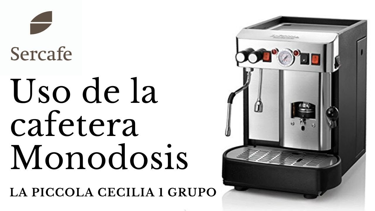 Uso de la cafetera monodosis. La Piccola Cecilia 1 grupo. - YouTube