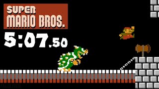 5:07.50 - Super Mario Bros. any% Speedrun