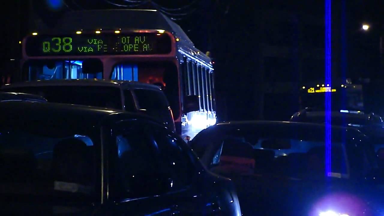 MTA Bus : Orion V CNG 9899 On The Q38 @ Woodhaven Blvd - YouTube