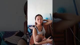 Pa Breastfeed muna tayu KY baby bago umalis🥰🥰 #breastfeeding #cleftlip #minivlog #vlog #baby #cute