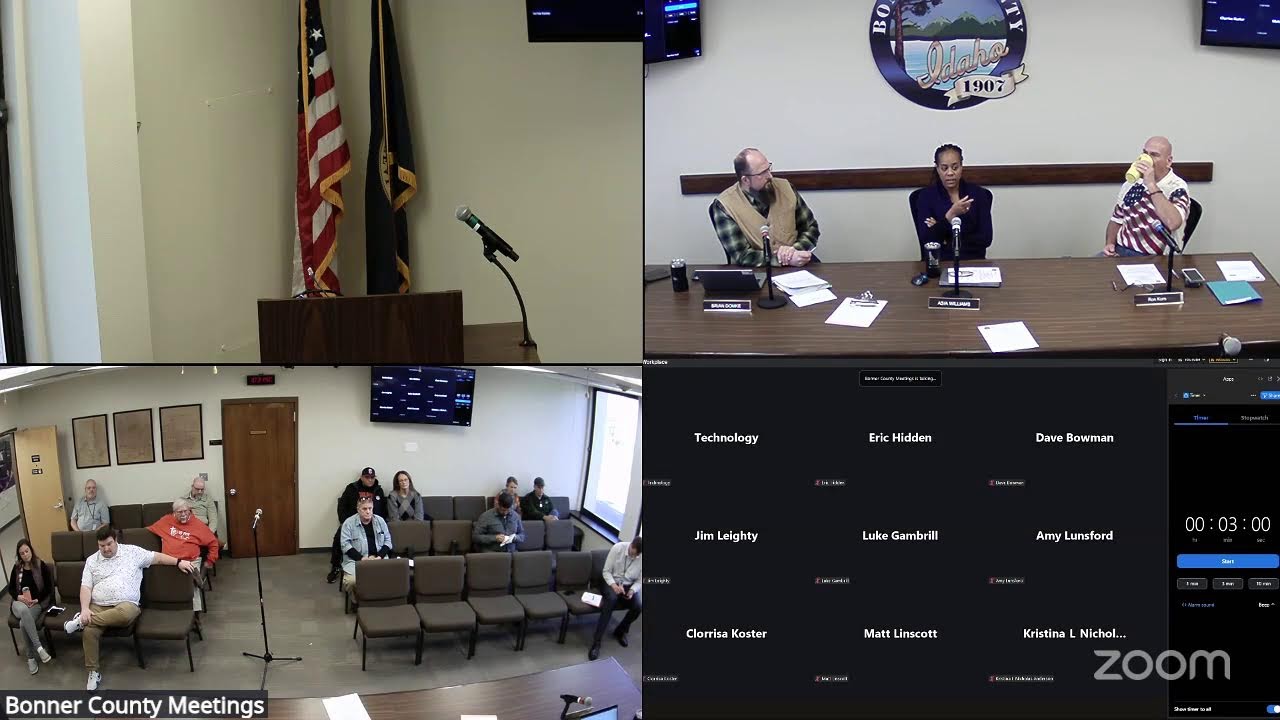 Bonner County Board of Commissioners Meeting