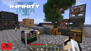 Infinity Evolved Expert Skyblocks Ep3   Auto sieve, automatic hammerer and starting power gen