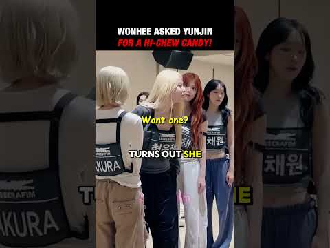 ILLIT's Wonhee also wants some hi-chew candy from Yunjin