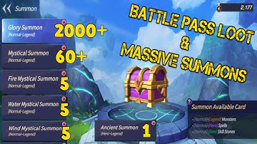 🌌🌠Battle Pass & Massive Summons🌠🌌 - 2k+ Glory, 60+ Mystics - Summoners War: Lost Centuria