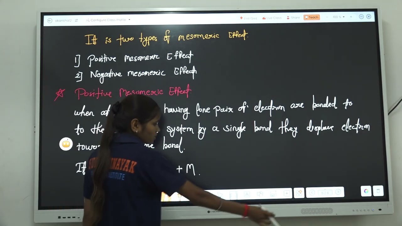 Vikita Chauragade ll Mesomeric Effect ll Chemistry ll Siddhivinayak Education Institute ll GONDIA