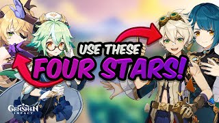 BEST 4-STAR CHARACTERS YOU SHOULD BE USING - Full Guide |  Genshin Impact