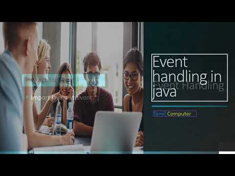 #20 Java Programming: Understanding Event Handling and Event Listener |Tamil Java ✍