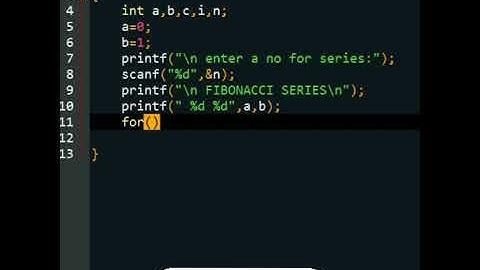 #C 04 Fibonacci series in c programming | computer programming | #shorts #cprogramming #programming