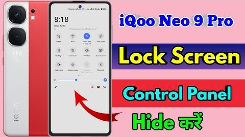 iqoo neo 9 pro lock screen notification panel hide, iqoo neo 9 pro notification bar off