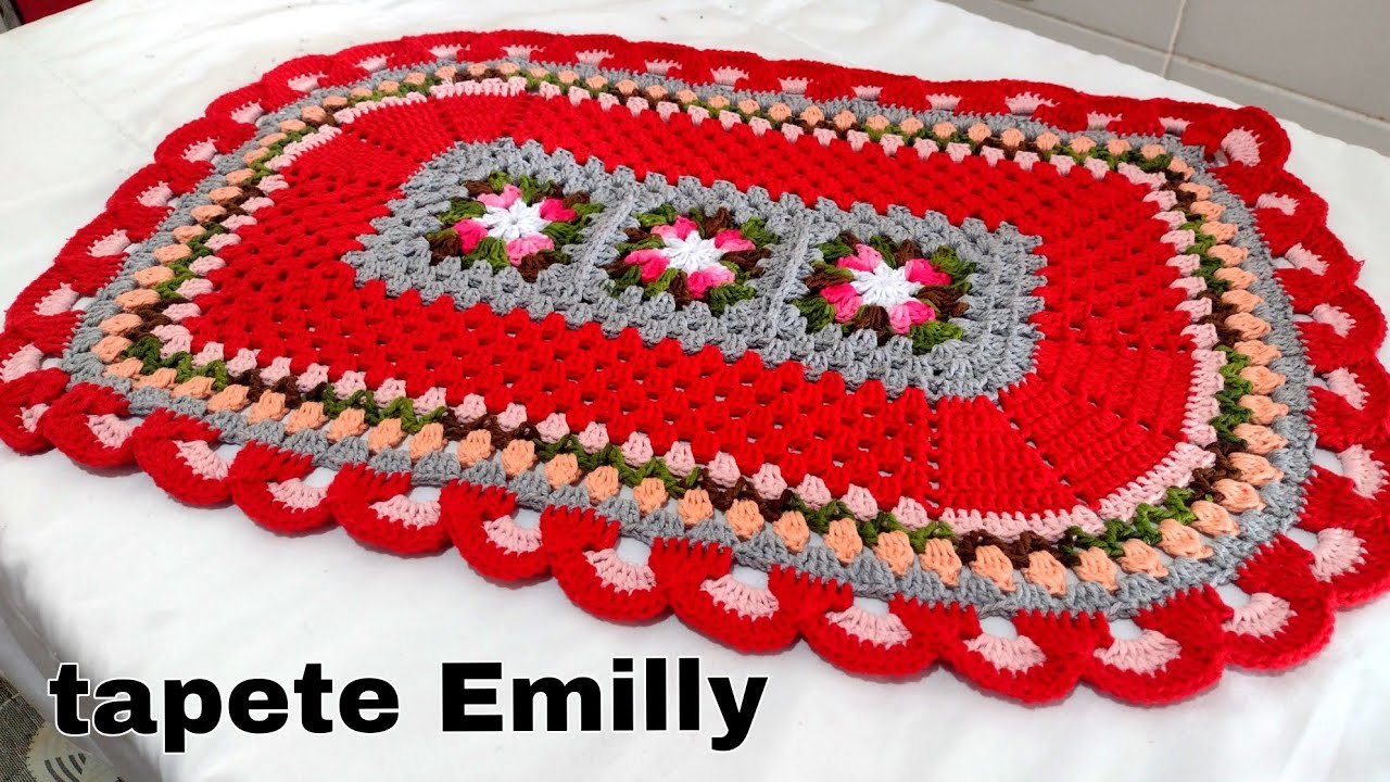 Passo a passo Tapete em crochê Emilly/novidade na plataforma