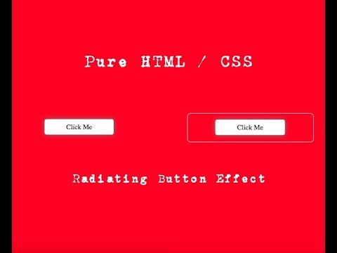 Radiating Button Animation - Pure HTML / CSS - YouTube