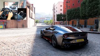 Driving Ferrari f12 with logitechg29 | Forza horizon 5