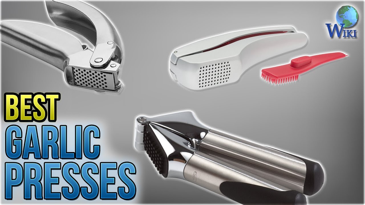 Vantic Garlic Press Rocker - Stainless Steel Garlic Mincer Crusher and Black Peeler (2019)