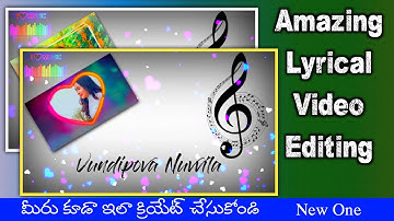 Awesome Status Lyrical Video editing in kinemaster Telugu | New Trending WhatsApp status video