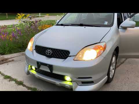 AISKits LED 9005 Headlight bulb on 2003 Toyota Matrix review