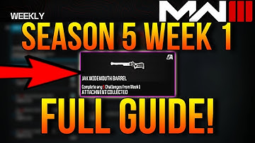 How To Complete ALL SEASON 5 WEEK 1 Challenges MW3 (Multiplayer)!