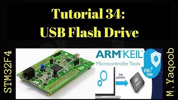 STM32F4 Discovery board - Keil 5 IDE with CubeMX: Tutorial 34 - USB MSC Flash Drive