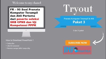 Paket 3 Tryout - 90 Soal Pranata Komputer Terampil - Ahli Pertama 2023