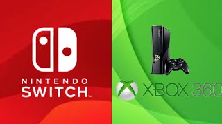 Xbox 360 vs Nintendo switch comparación 