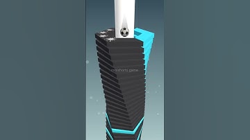 Funny and relaxing clicking through stackball game  #shorts  @minishortsgame