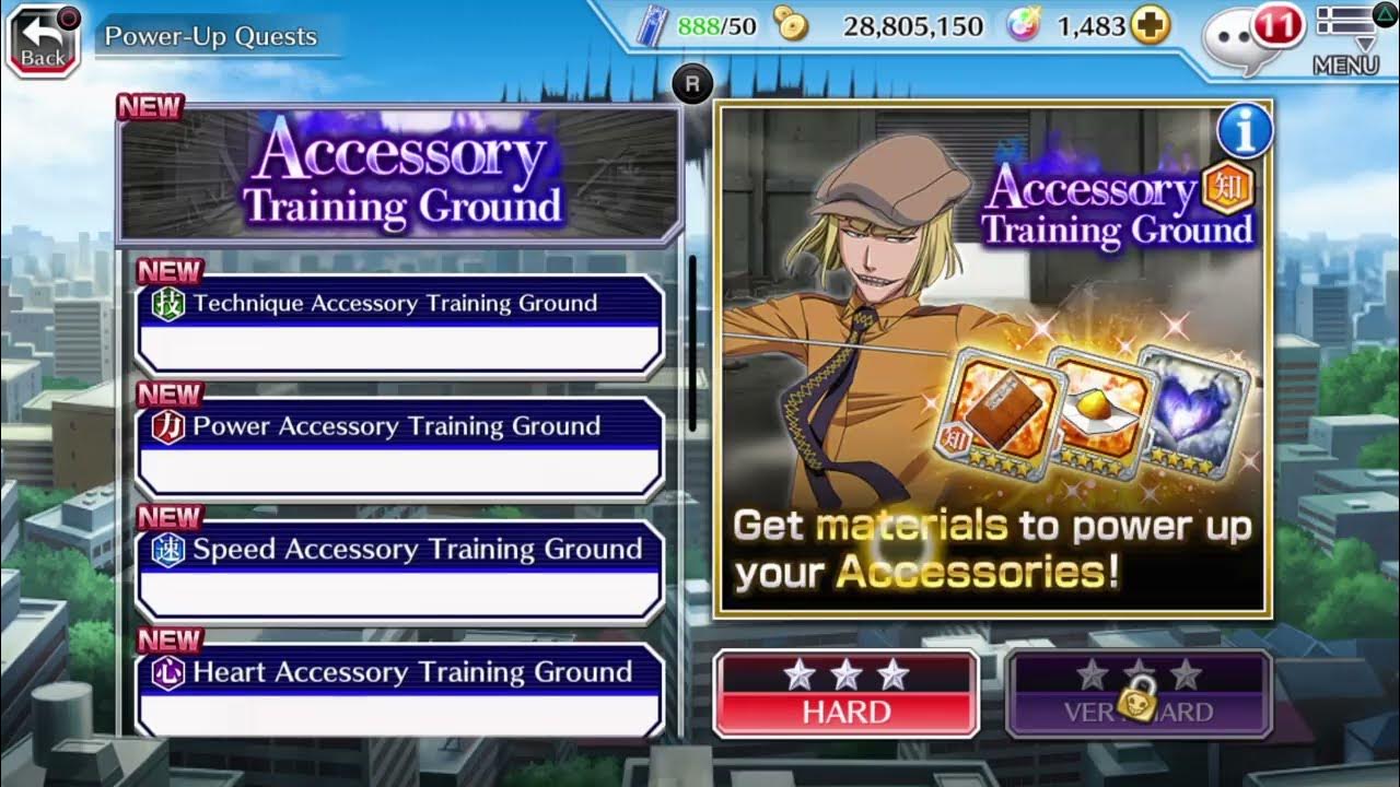 Accessory Training Ground Where to fuse accessories? Bleach Brave