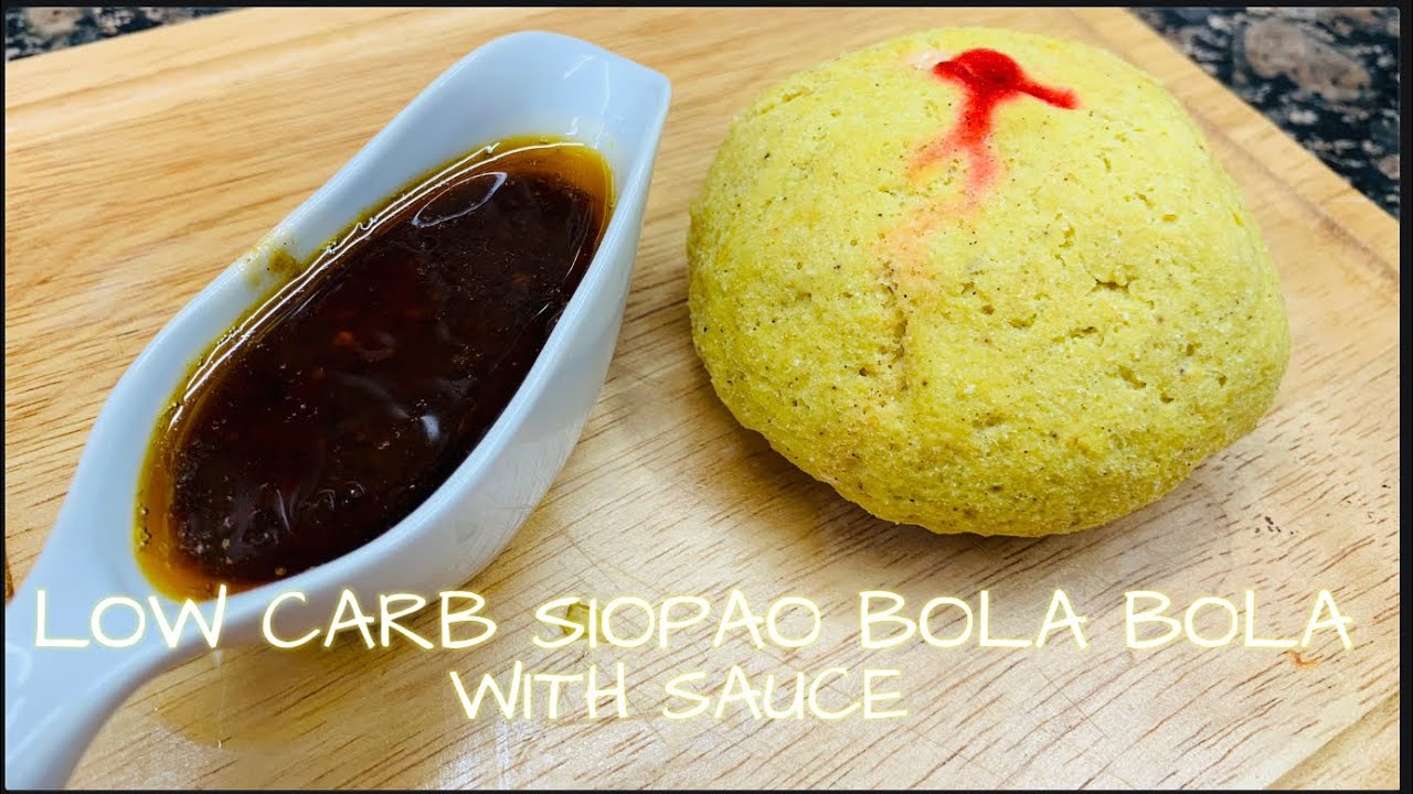 LOW CARB SIOPAO BOLA BOLA WITH SAUCE RECIPE CHINESE STEAMED BUN 