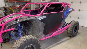 Canam x3 cage build color me pink. by mad monkey cages