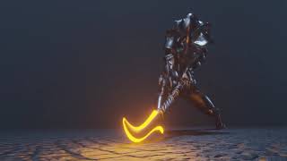 Medieval Animation Halberd Strike