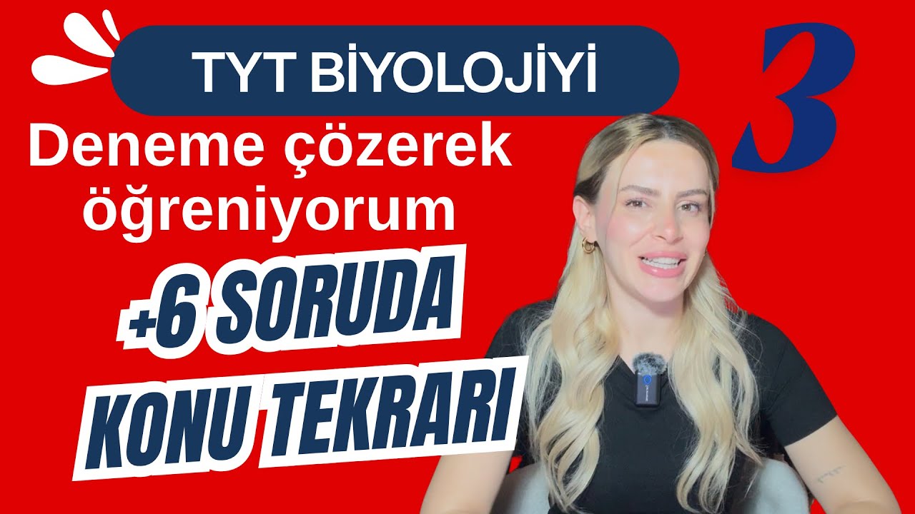 TYT Deneme 3 - Biyolojiyi deneme çözerek öğreniyorum (Ücretsiz PDF)