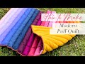 How to make a modern puff quilt using agf pure solids