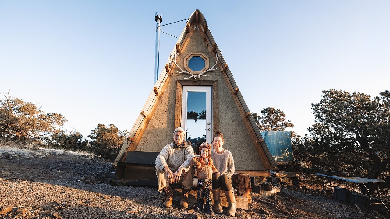 Life in a Tiny Off-Grid A-Frame