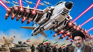 17 Minutes Ago! Deadliest Iran Fighter Jet Equipped with Lasers Destroys 117 US Tanks