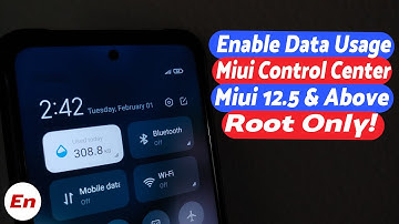 Enable Miui Control Center Data Usage | Miui 12.5 & Above | Root Only
