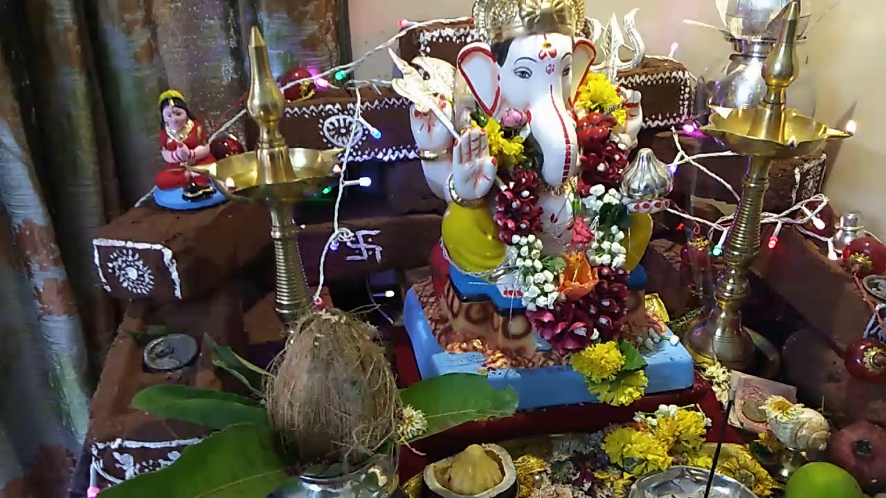  Ganpati  Utsav  Home  Decoration  Waste Management YouTube