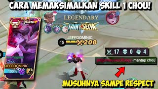 USER CHOU PEMULA HARUS NONTON INI! BIAR GA ASAL-ASALAN PAKAI SKILL 1 CHOU!! - Mobile Legends