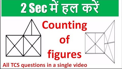 Counting of figures I Tricks I हिंदी में  I all TCS asked questions in a single video I reasoning