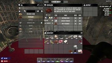 How to make Fertilizers with Cement Mixer - 7 Days to Die