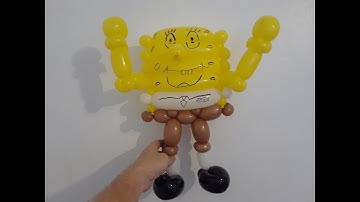 Balloon Animals Tutorial SpongeBob Weaved Design - TBT