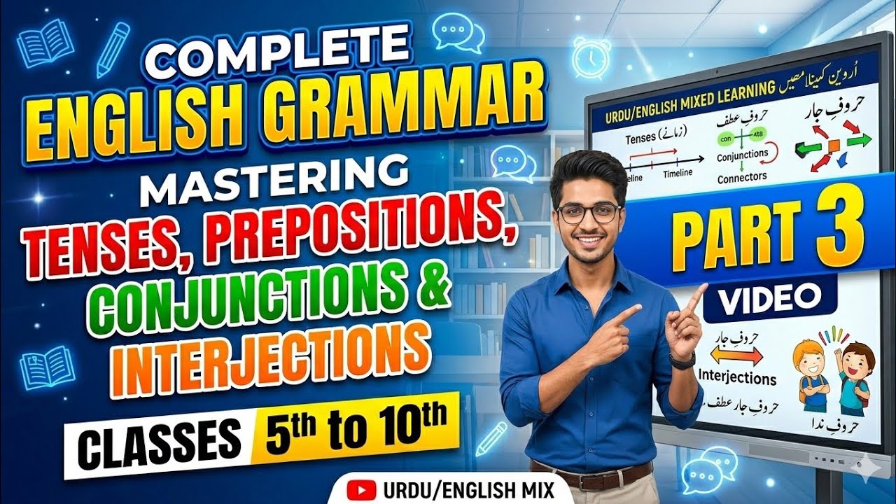 English Grammar Series || Part 3 || Tenses, Prepositions & Conjunctions ...