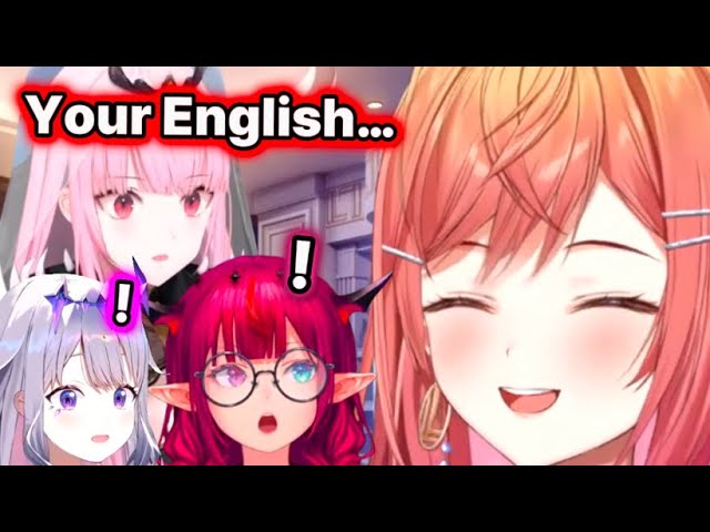 Everyone is Amazed at Ririka's English 【Hololive】 class=