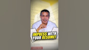 Impress with Your Resume! 🤩💼 | Sidd Ahmed