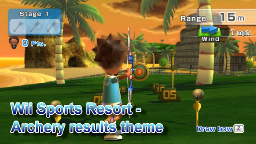 Wii Sports Resort Archery Results Theme YouTube