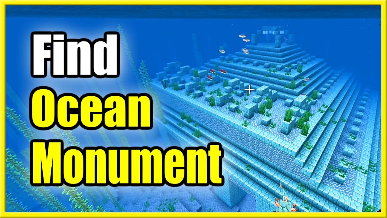 How to Find an Ocean Monument in Minecraft (Best Tutorial) YouTube