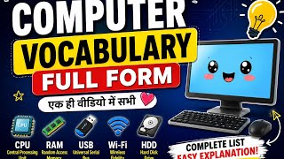 Complete Computer Vocabulary for All Exams | Important Full Forms Explained