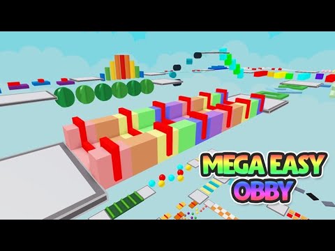 Pegel Banget Main Parkour Playing Roblox Mega Easy Obby Part 1 Youtube - parkour mega roblox