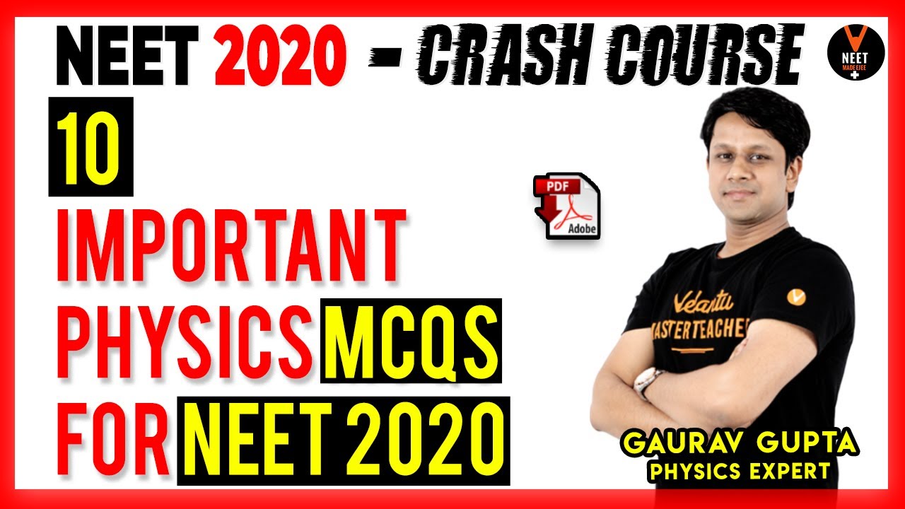 10 Important NEET Physics MCQ | NEET 2020 Preparation | NEET 2020 ...