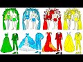 Paper Dolls Dress Up - Costumes Wedding Fairies and Princess Handmade Quiet Book - Dolls Beauty #22