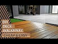 Building A Simple Wood Deck Walkaway. Cheap &amp; Easy. Less Than 100$.