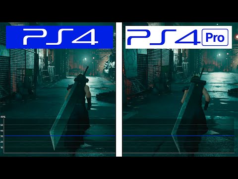 Final Fantasy VII Remake | PS4 VS PS4 Pro | Framerate Test | FPS