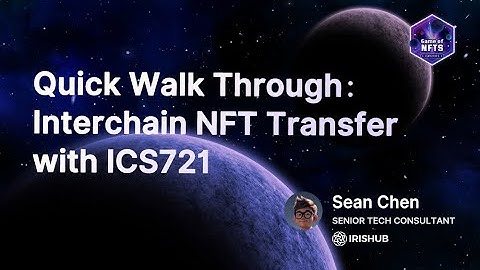 Episode 1 - Walkthrough: Interchain NFT transfers with ICS721